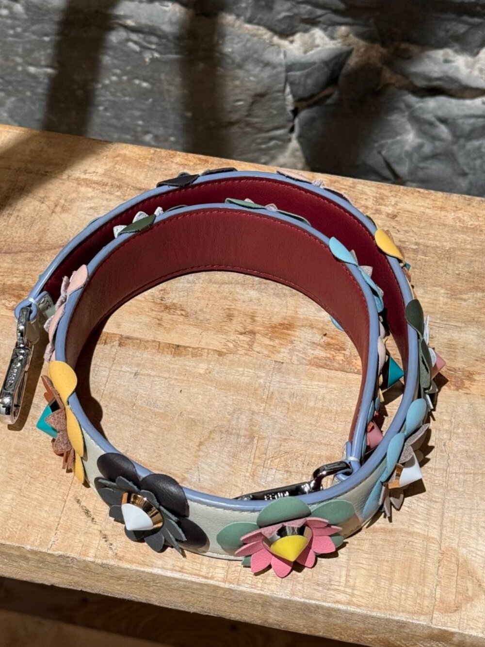 Fendi Flowerland Floral Embellished Strap You Bag Strap - Picture 11 of 12